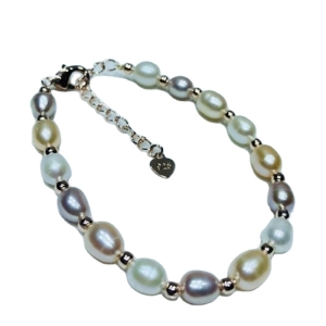 Genuine Personality Mix Color Natural Freshwater Pearl Bracelet