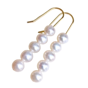 Simple And Generous Design Freshwater Pearl Earrings Stud Fashion Fresh Pearl Earring