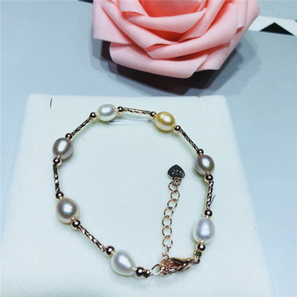 Fashion Cheap Simple Natural Real Freshwater Pearl Jewelry Pearl Bracelet