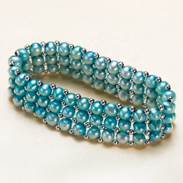 wholesale real pearl bracelet Bead bracelet Natural multicolor Freshwater Pearl Bracelet multicolor