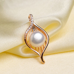 wholesale pearl pendant mountings gold plating pendant mounts for pearl pendant diy No.62