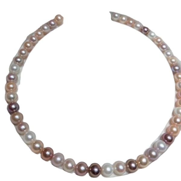 high quality strong luster 9-10mm freshwater perfect round pearl necklace loose pearls strand