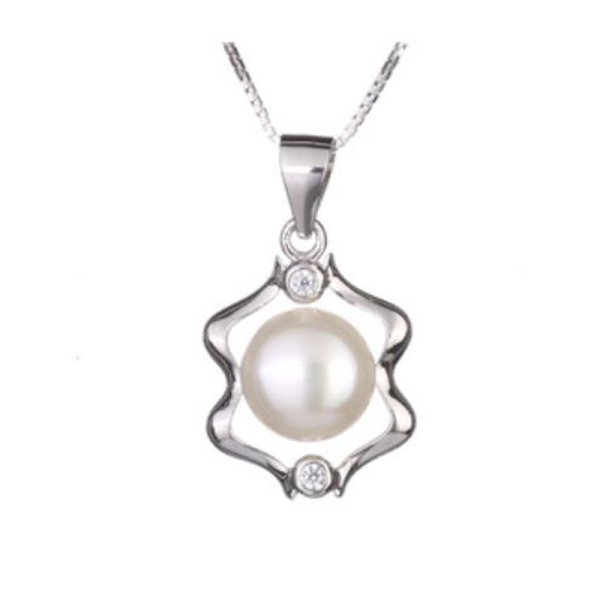 Zodiac Gemini Pendant Jewelry 925 Sterling Silver Fresh Water Pearl Necklace Pendants For Girls