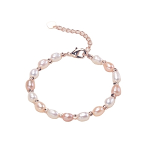 Cheap Cultured Freshwater Teardrop Pearl Jewelry Seed Bead Bracelet Various Pearl Bracelet