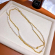 14k Gold Filled Freshwater Pearl Jewelry Chain Pearl Necklace Set