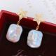 High Quality 14k Gold Filled Silver Natural Baroque Pearl Earring