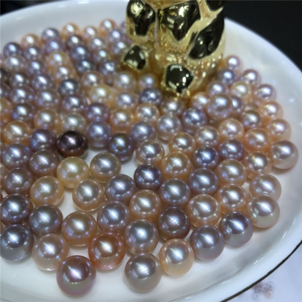 Wholesale natural 4a Perfect Round good luster 2-12mm Natural Freshwater Loose Pearl aaaa