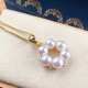 White Pink Purple 4-5mm Freshwater Pearl Necklace Jewelry Pendent