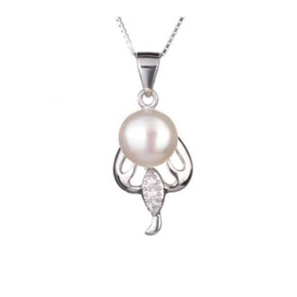 Zodiac Scorpio Pendant 925 Sterling Silver Freshwater Pearl Jewelry Pendent