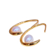 Wholesale Gold Hook Cultured Freshwater Real Pearl Earrings