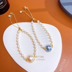 Exclusive Import Delicate Imitation Seawater Mabe Pearl Women Bracelet Pearl