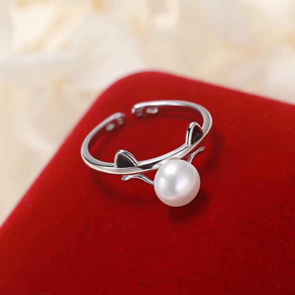 Cat's Ear Beauty 925 Sterling Silver Infinity Ring