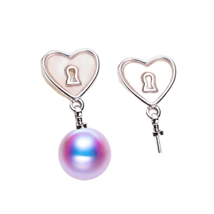 Wholesale Pearl ear hook mountings good color retention Whole body gold plating No.17