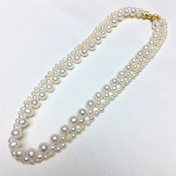 Fashion freshwater pearl necklace multi layer pearl necklace bridal necklace