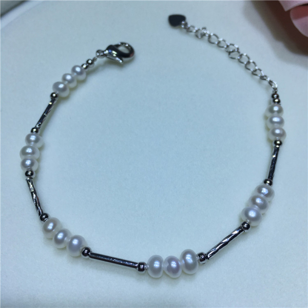 New Fancy Designs Women Jewelry Bracelet Nature Fresh Water Pearl Bangles