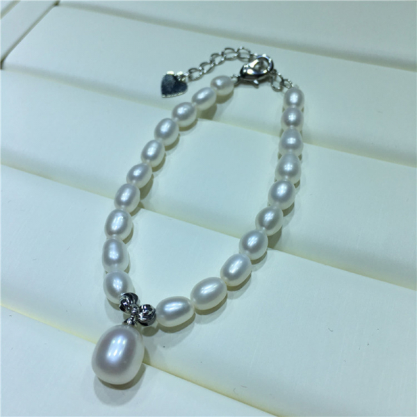 Handmade Pearl Jewelry Real Freshwater Beaded Pearl Bracelet