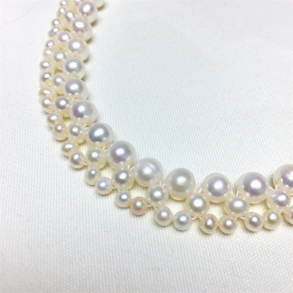 Fashion freshwater pearl necklace multi layer pearl necklace bridal necklace