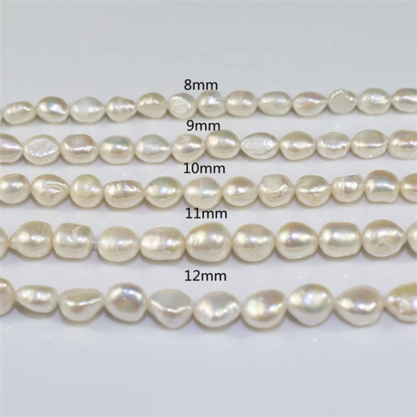 Wholesale Natural Freshwater 4-10mm Baroque Pearl Strands loose pearl