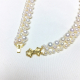 Fashion freshwater pearl necklace multi layer pearl necklace bridal necklace