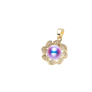 wholesale pearl pendant mountings gold plating pendant mounts for pearl pendant diy No.5
