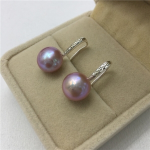 Pearl earrings hook natural freshwater pearl earrings fancy earrings multicolor high quality