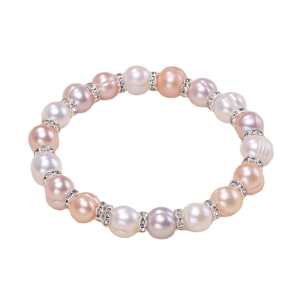 Small Oval Seed Beads Jewelry Freshwater Pearl Bracelet Natural Gold Plated Trendy Geometric